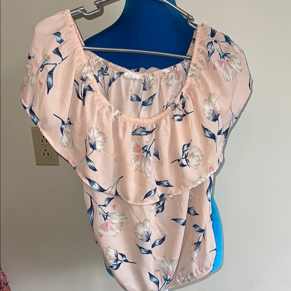 Sienna Sky Blush Floral Blouse - Picture 1 of 7